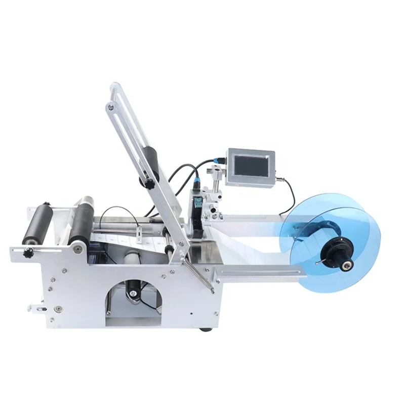 

Hot Sale Semi Automatic Round Bottle Labeling Machine for Bottles Digital Time Expiry Date Inkjet Printer