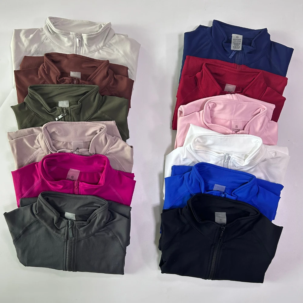 Pericic Sports Zippy Jacke Damen Nahtlose Langarm-Gym-Oberteile Reißverschluss-Laufjacken Fitness-Activewear Yoga-Kleidung – Detail 6