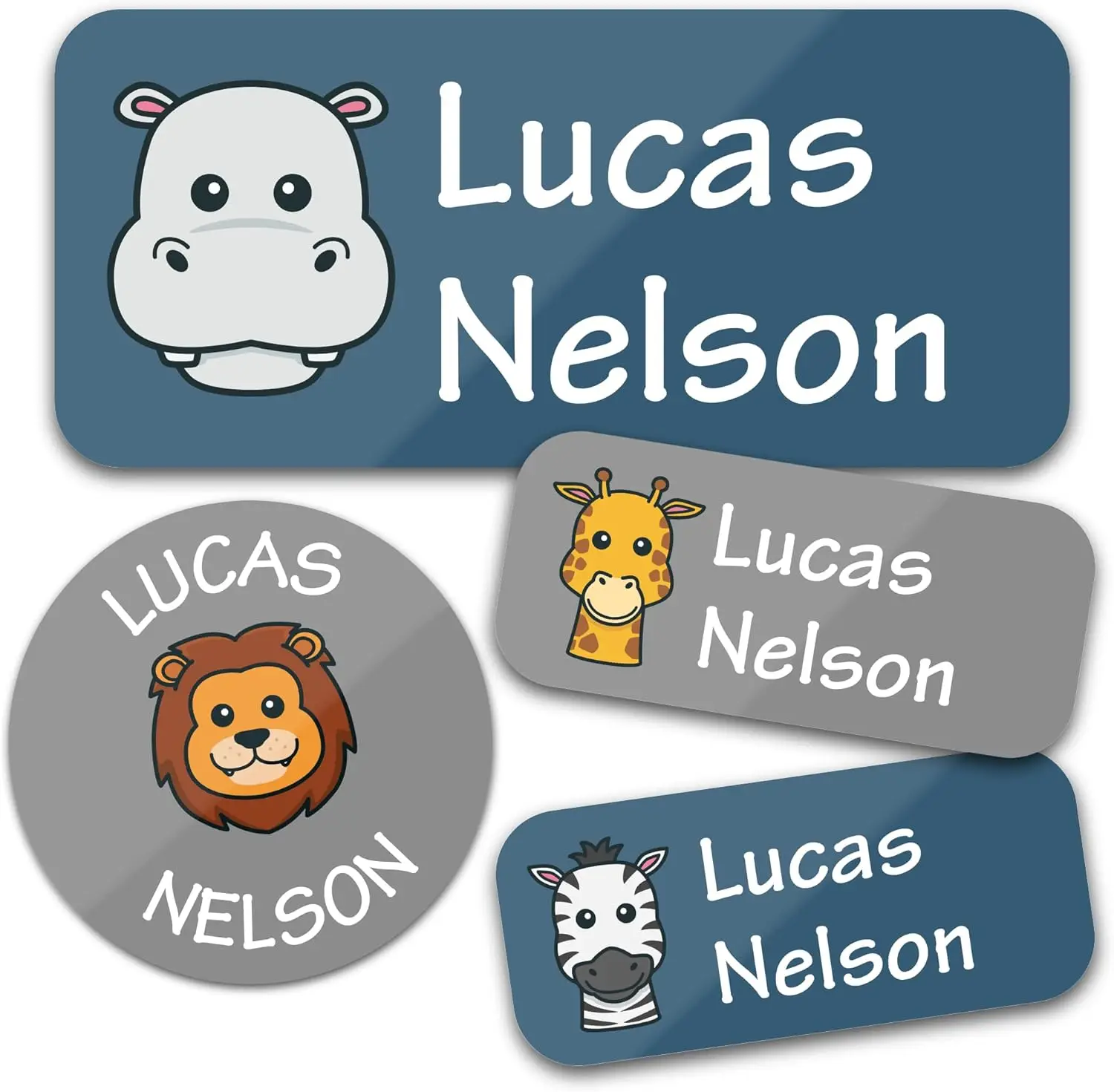 140 stuks gepersonaliseerde naamlabels waterdichte aangepaste stickers 8 stijlen voor kinderen fles lunchbox kleding rugzak