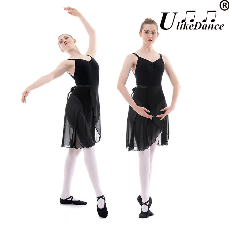 Ballet Tutu Skirt Professional Adults Middle Long Chiffon Ballet Skirts Women Lyrical Up Ballet Wrap Scarf Ballerina Dance