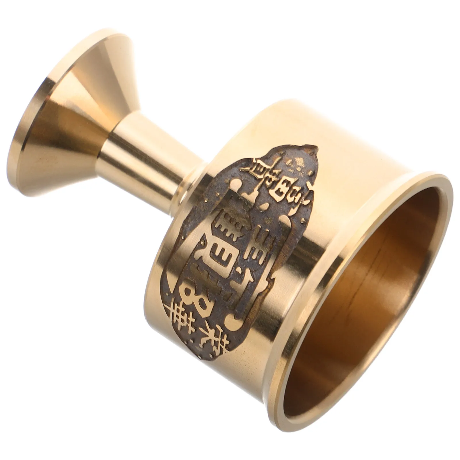 

Holy Water Cup Brass Goblet 100ml Embossed Chalice Communion Ornaments Victorian Metal Glass Vintage Kitchen Barware