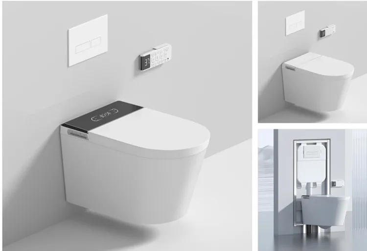 Chaozhou New Design Auto Washing Automatic Water Spray Smart Toilet for Bathroom - view 5