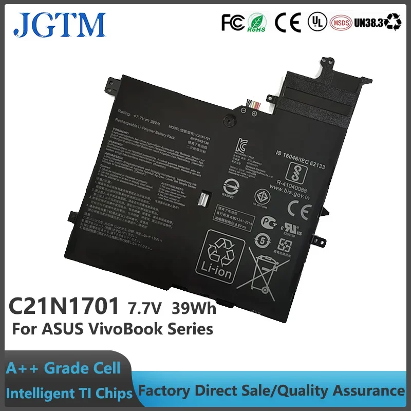 C21N1701 7.7V 39Wh brand new repchargeable li-polyme Battery For Asus VivoBook S14 S406U S406UA K406UA Series laptop battery