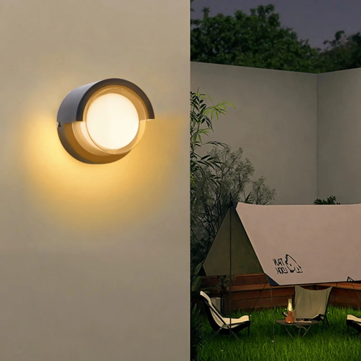 Modern Outdoor Wall Lamp Waterproof IP65 Garden Decoration Exterior Porch Light Courtyard Balcony Aisle Wall Lighting AC85-265