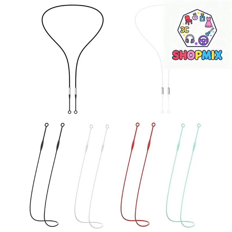 سدادة الأذن الحبل المغناطيسي سلك أمان مقاوم للشد الأذن التوصيل حامل مرنة سيليكون الحبل مناسبة لسدادات الأذن القابلة للفصل