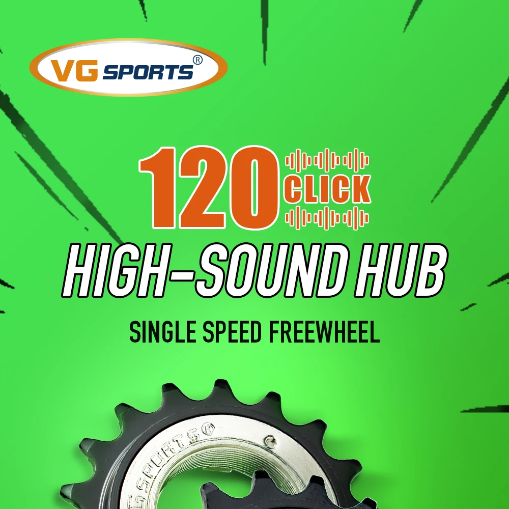 1 Stück 18T VG SPORTS Single Speed Fahrradfreilauf Kompatibel mit 1 Speed Fahrradfreilauf Gewinde Freilauf Ersatzteile – Detail 1
