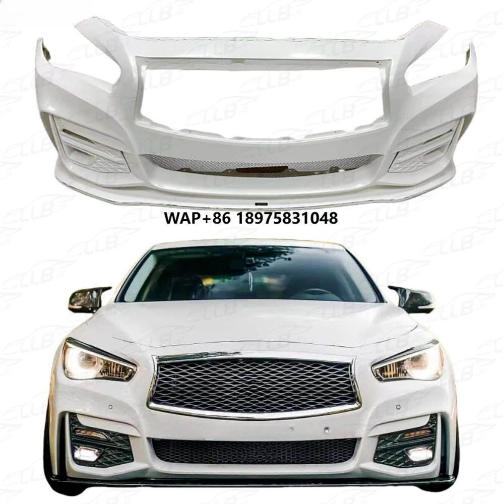 Modified and Upgraded to Perfectly Fit the Front Bumper for Infiniti Q50 High-quality Front Bumper