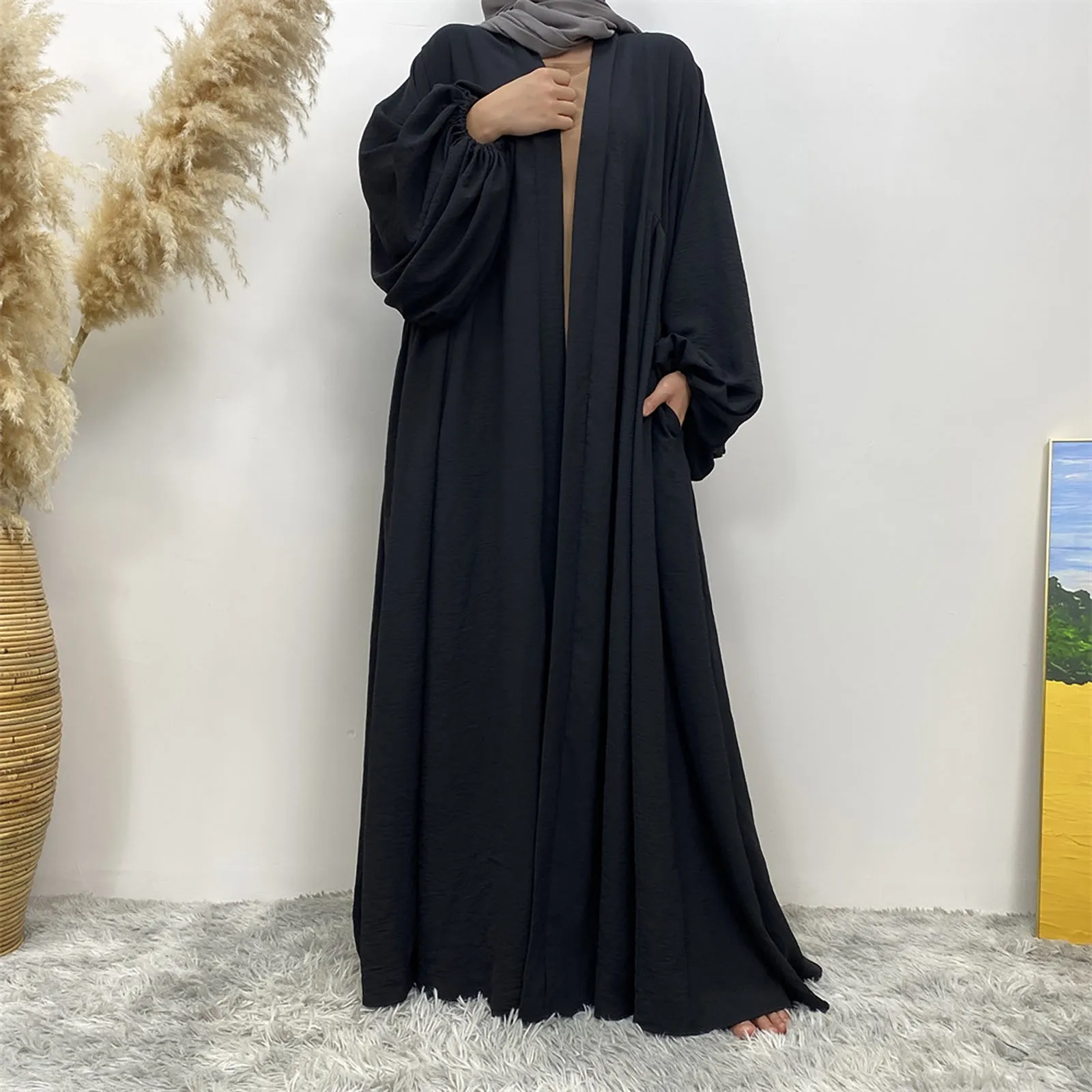 Ramadan Abayas For Women Hijab Dress Turkey Kaftan Islam Clothing Muslim Long Dresses Dubai Modest Robe Kimono Moroccan Caftan