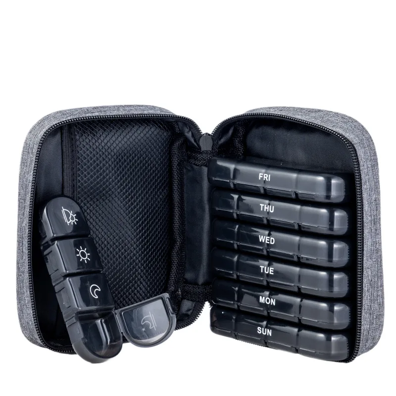 

Еженедельные органайзеры для таблеток, 21 сетка, 3-кратная в день, влагостойкая коробка для таблеток с чехлом из искусственной кожи для хранения витаминов, лекарств, рыбных масел