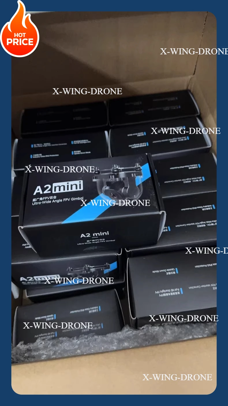 Mini câmera gimbal FPV de ângulo ultra grande SIYI A2