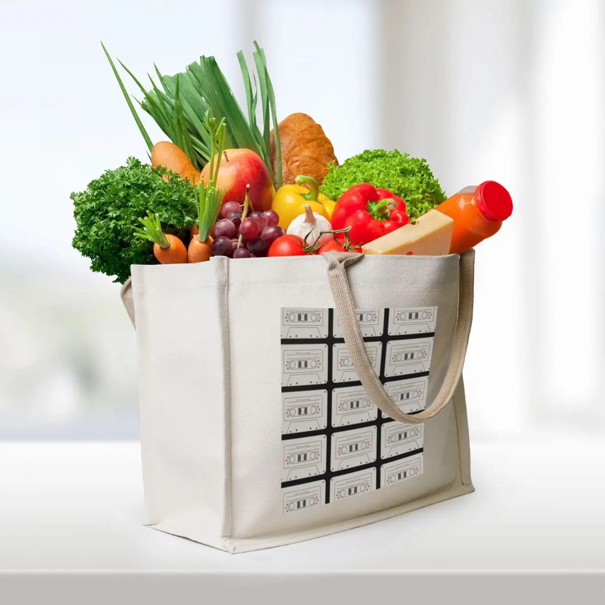 this is me trying Cassette Tote Bag women bag Large bags for women Shopping bags