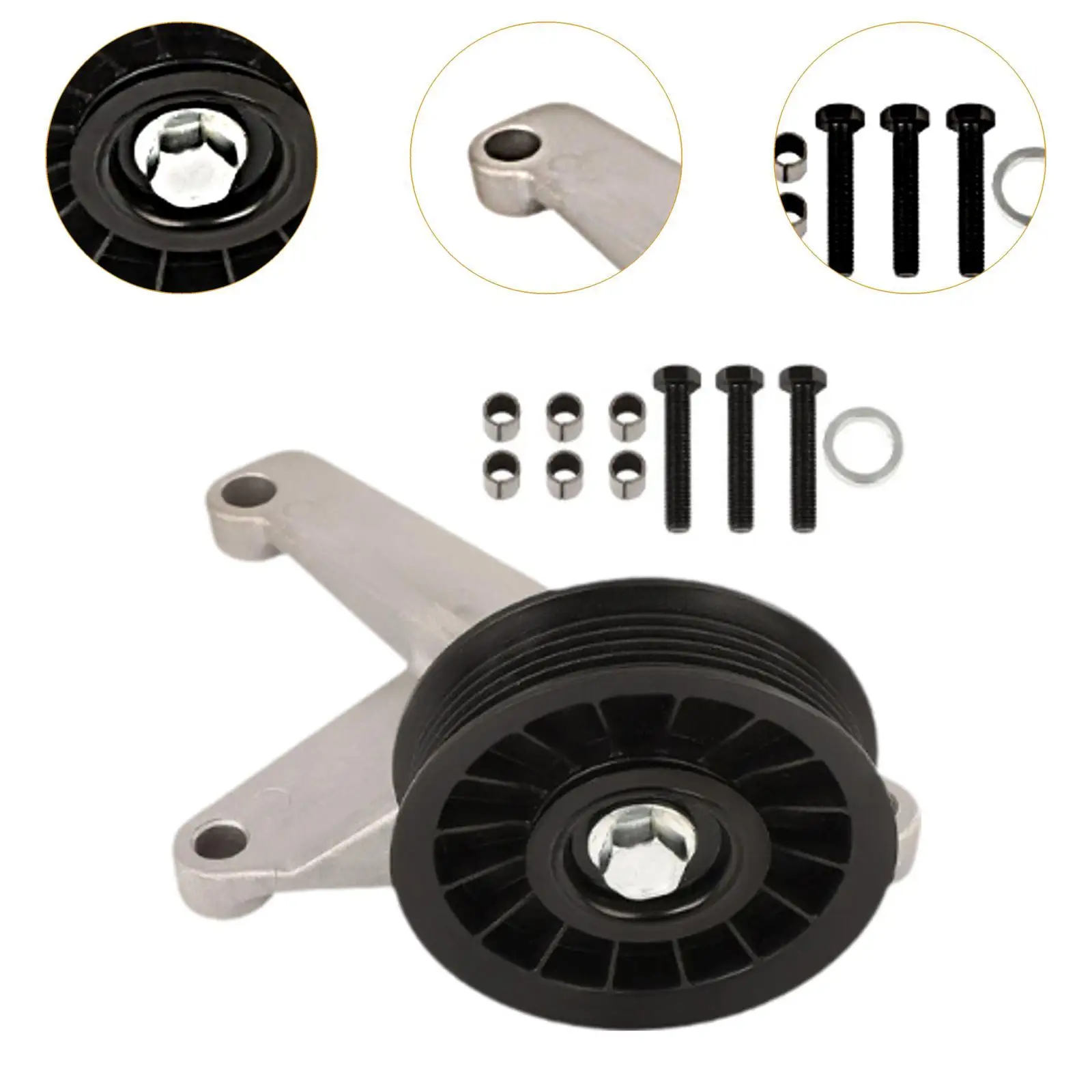 Air Conditioning Bypass Pulley Replacement High Performance Metal Simple Installation for C2500 K1500 Truck Accessories