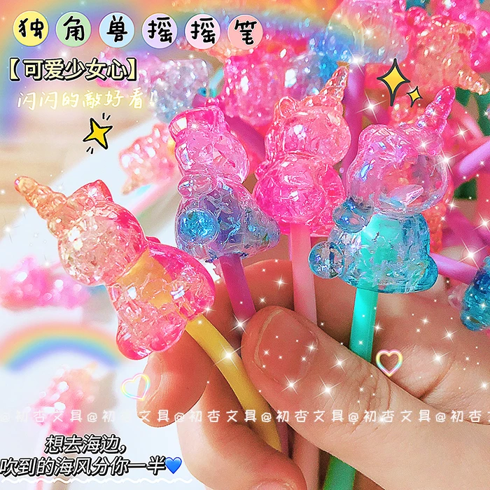 

Kawaii Cartoon Black Ink Gel Pen School Office Supplies Stationery Gift Students Cute pens pretty aesthetic