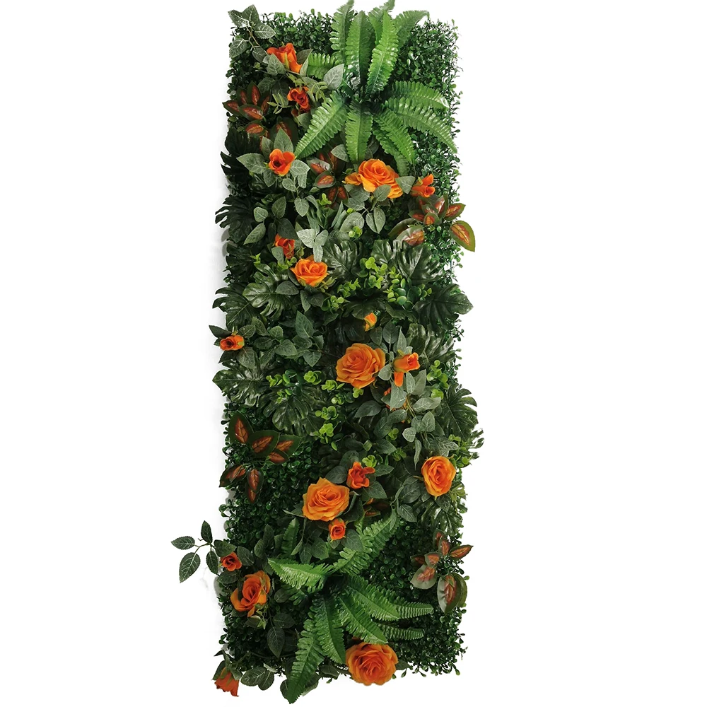 40Cm * 120Cm Kunstmatige Plant Gazon Rose Panel Decoratie Muur Opknoping Real Touch Moss Valse Grassplot Gazon