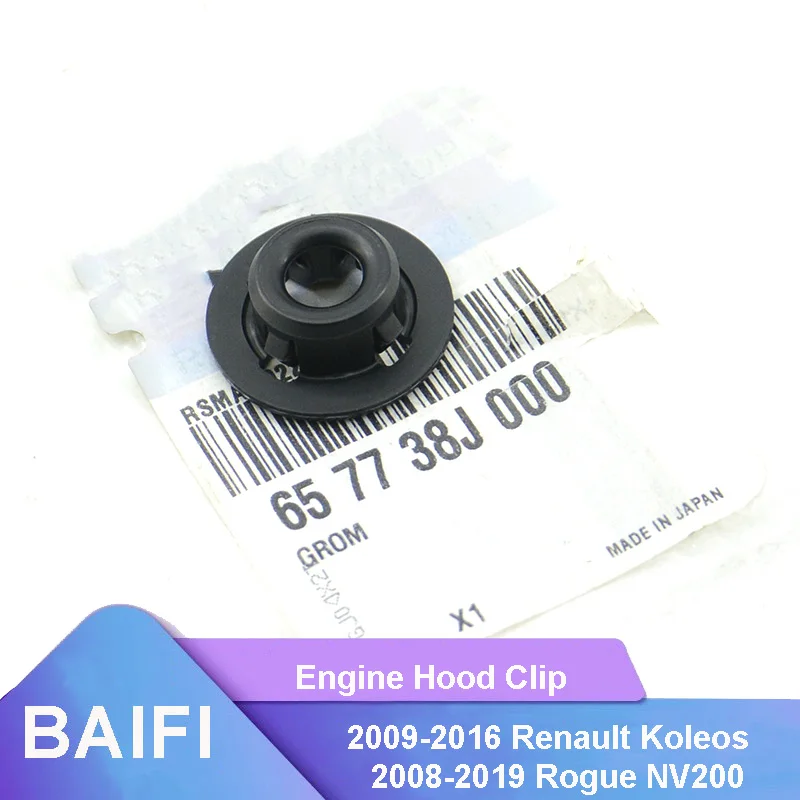 BAIFI Genuine Engine Hood Clip Support Rod Grommet 65773-8J000 657738J000 For 2009-2016 Renault Koleos 2008-2019 Rogue NV200