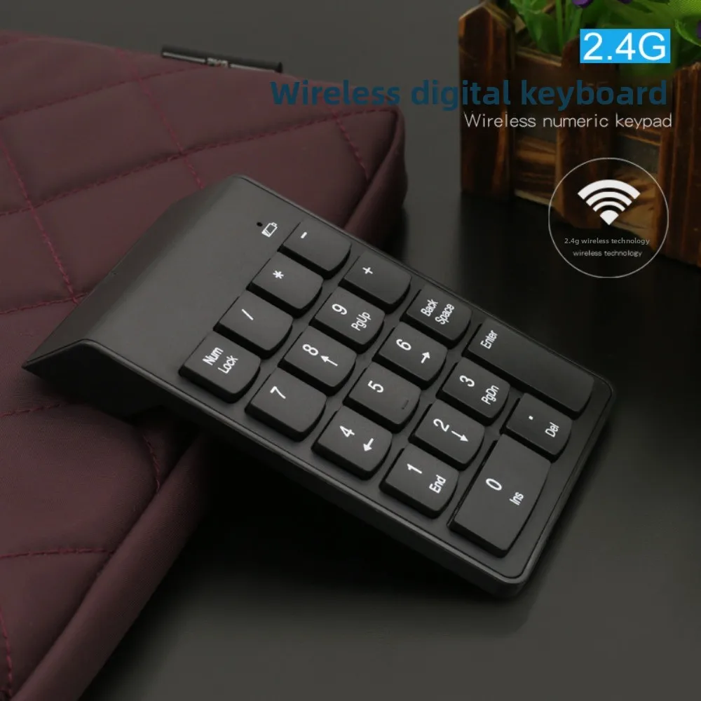 

2.4G Wireless Wireless Keyboard Slim Design Calculator Mini Digital Keypad Portable Ergonomic Wireless Numeric Keypad Data Entry