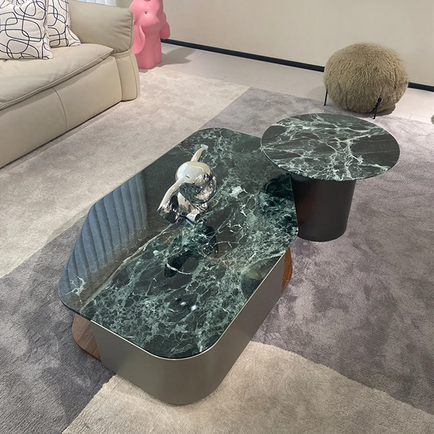 luxury stone special-shaped personalized Italian minimalist living room home high-end modern simple