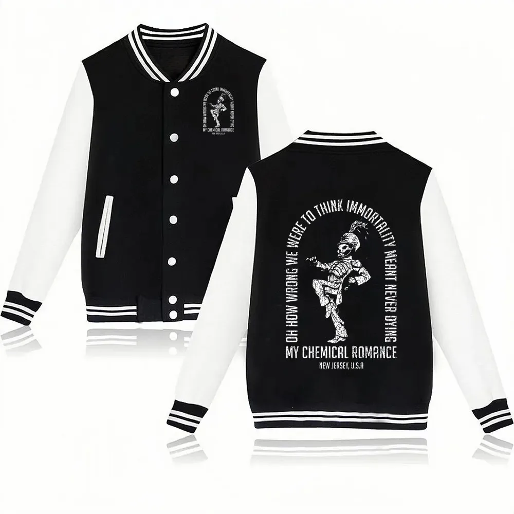 My Chemical Romance Jacket Sweatshirts Hoodie Women Mens Coat Cool Baseball Uniforms Jacket Couple Print Cardigan Clothes Tops