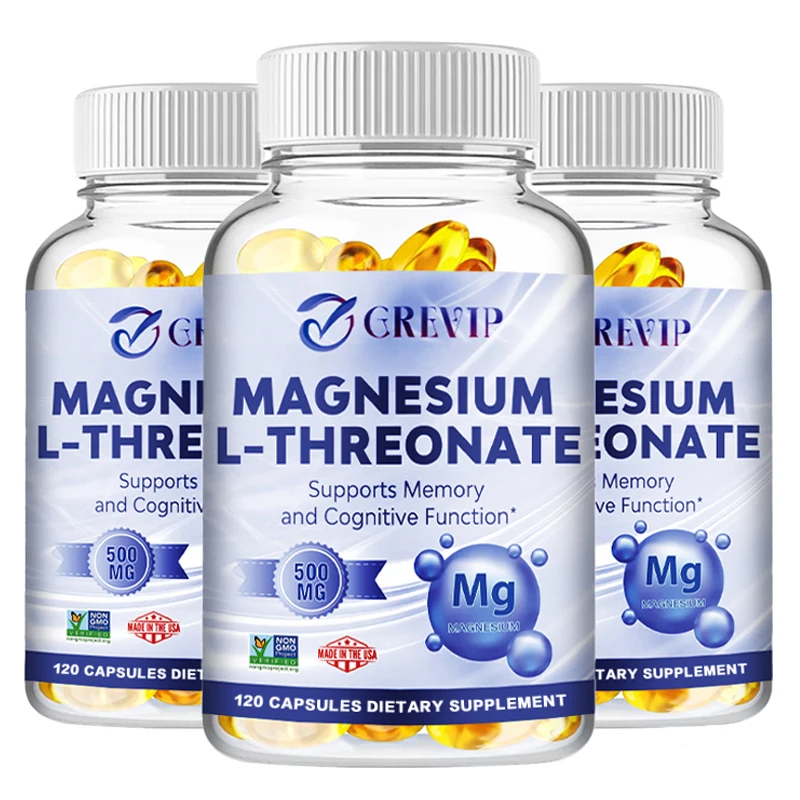 Magnesium L-Threonate - Supports Focus, Memory & Learning Brain Health Supports Quality of Sleep