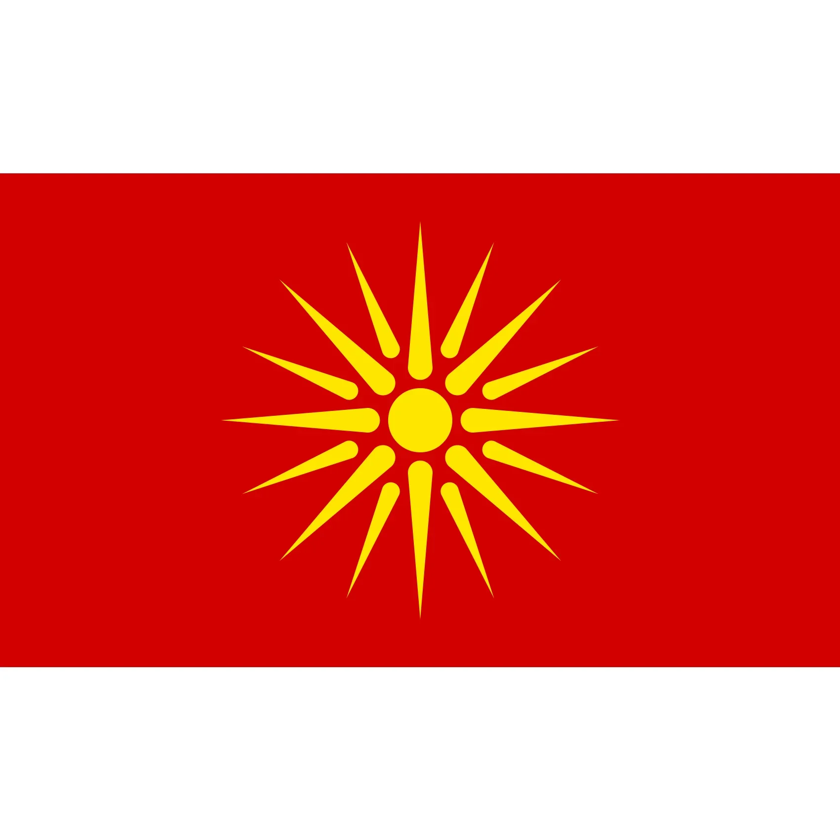 Macedonia Republic Flag Vivid Color Double Stitched Internal Macedonian Revolutionary Organisation Flags with Brass Grommets