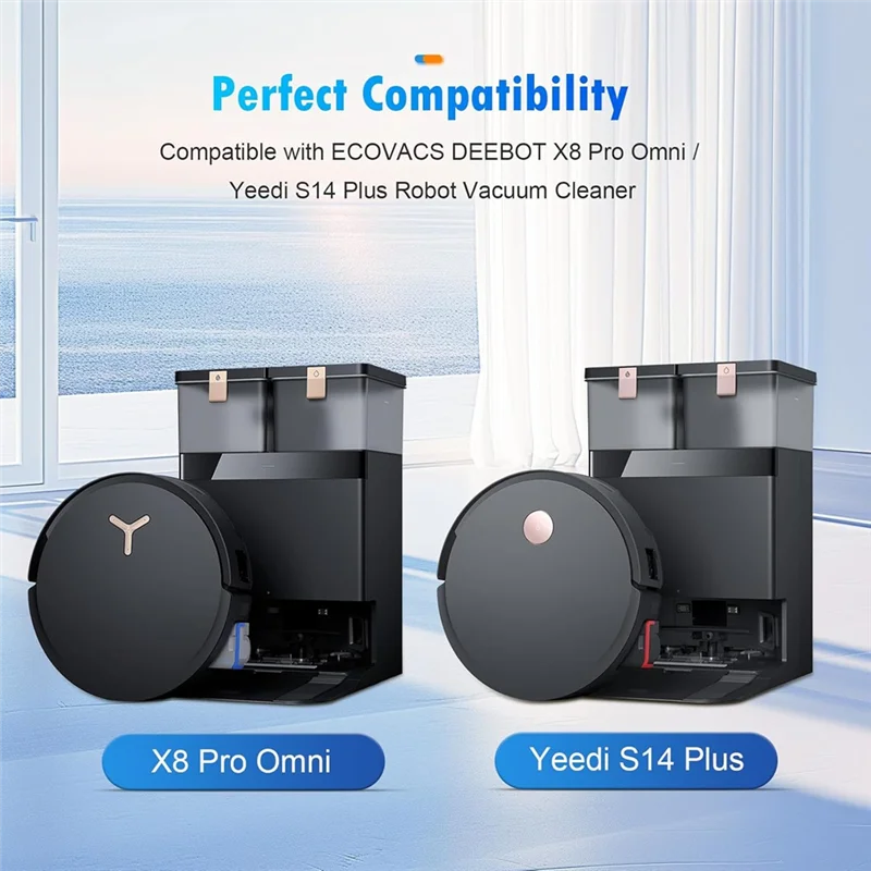 

Комплект сменных аксессуаров ABZC, совместимый с роботом-пылесосом ECOVACS DEEBOT X8 Pro Omnii Yeedi S14 Plus