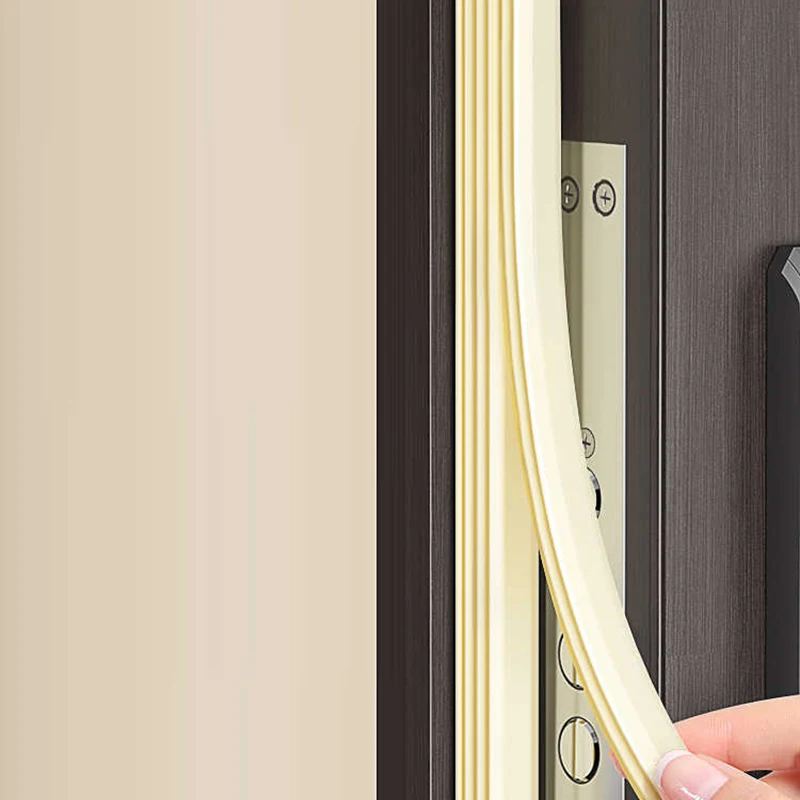 5 متر/6 متر شريط عزل الباب متعدد الطبقات عازل للصوت نافذة منزلقة شريط عزل الباب ختم الفجوة مليئة بشريط مطاطي مقاوم للرياح