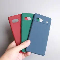 Liquid Silicone Case For Google Pixel 7 Pro Case Google Pixel 7A 7 6 Pro 6A Funda Cover Coque Soft TPU Phone Bumper Pixel 7A