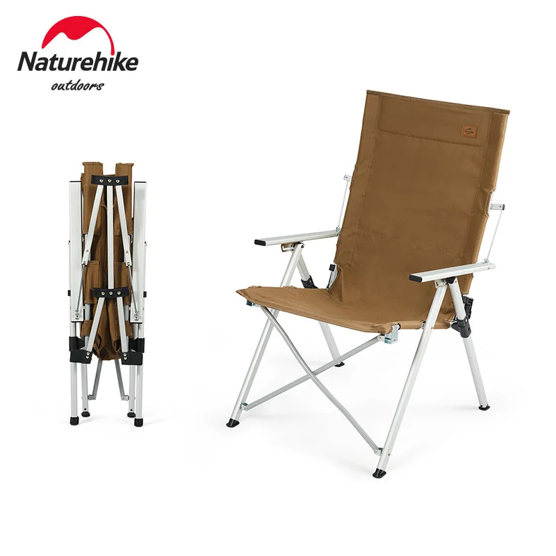 Naturehike Outdoor Folding Chair Aluminum Alloy Portable Adjustable Reclining Camping Fishing Beach Chair Leisure Deck Chair