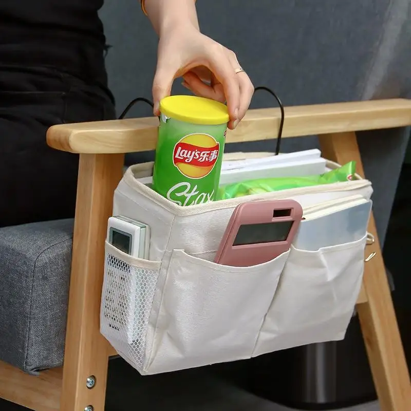 

Bed Sofa Hanging Bedside Storages Bag Magazines Remote Control Sundries Dormitory Phone Book Magazine Storage Organizer Basket