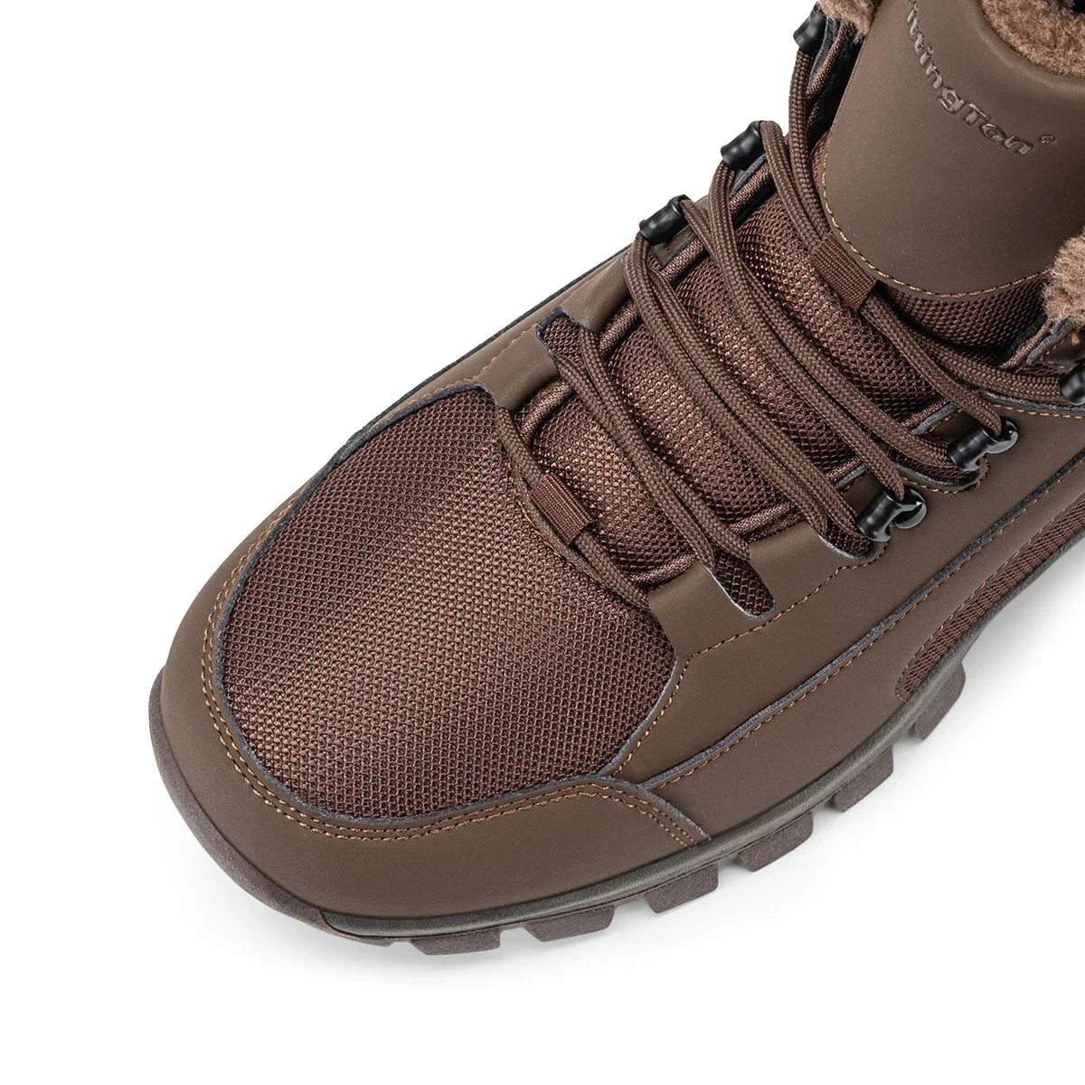 Herren Winter Schneestiefel Weite Passform Kältebeständig -25 ℃ Warme, dick gefütterte Outdoor-Wanderstiefel Herren-Winterschuhe zum Wandern und Trekking – Detail 17