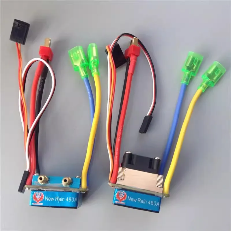 RC Boat 480A Water-cooled Air-cooled Waterproof Bidirectional Brush ESC 380 550 775 Motor