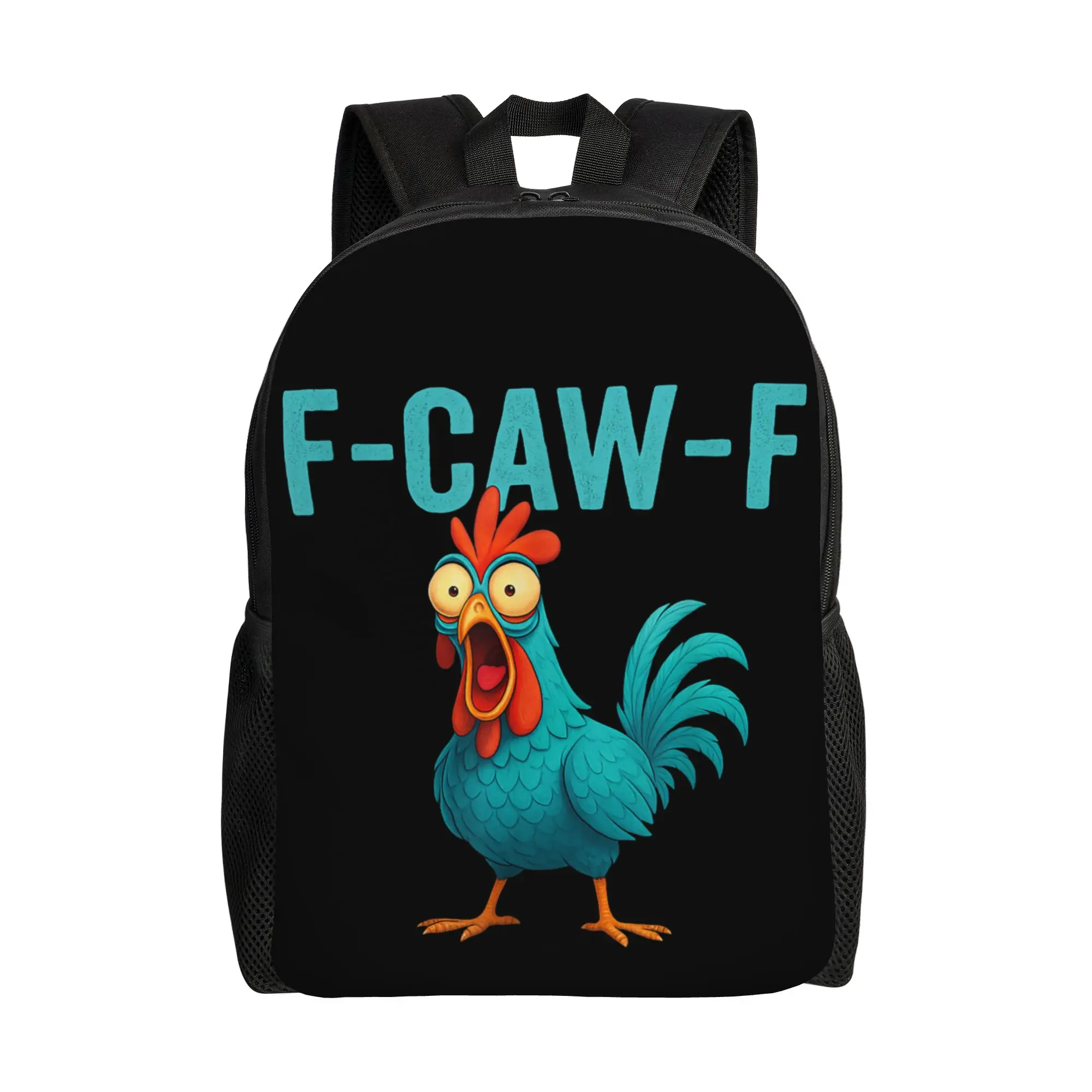 

Рюкзак F-Caw-F с забавным изображением петуха и курицы, повседневный, для старшей школы, для походов, путешествий, городской рюкзак, с юмором о животных, с изображением птиц, сумка для ноутбука, спортивная сумка через плечо