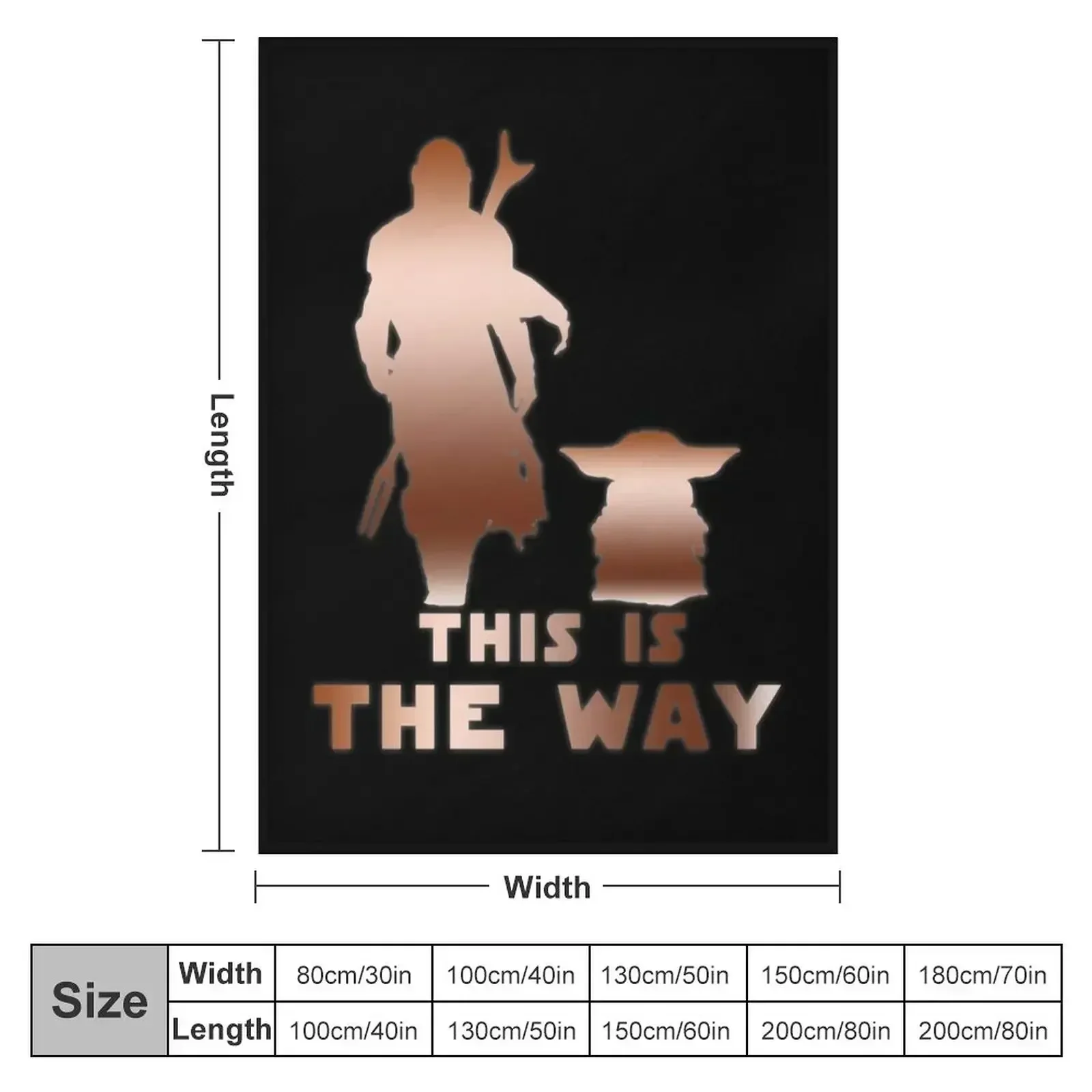 Mando (Variant) This is The Way Throw Blanket Moving Personalized Gift Giant Sofa Blankets