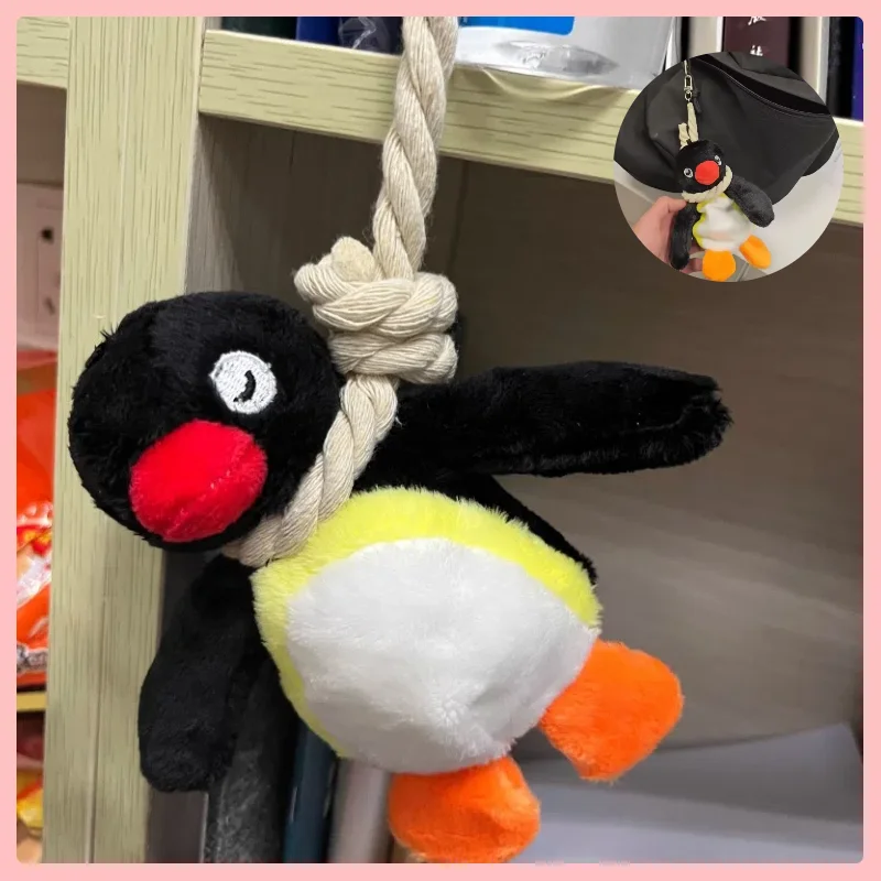 16 cm süßer Pinguin-Plüsch-Schlüsselanhänger, schöne Tierpuppe, Rucksack-Anhänger für Mädchen und Frauen, kreatives Taschenzubehör