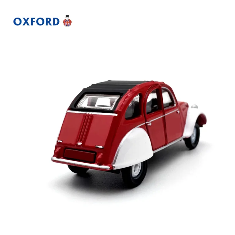 OXFORD Diecast 1:76 Scale Citroen 2CV Alloy Retro Car Model Finished Product Simulation Toy Collection Static Display