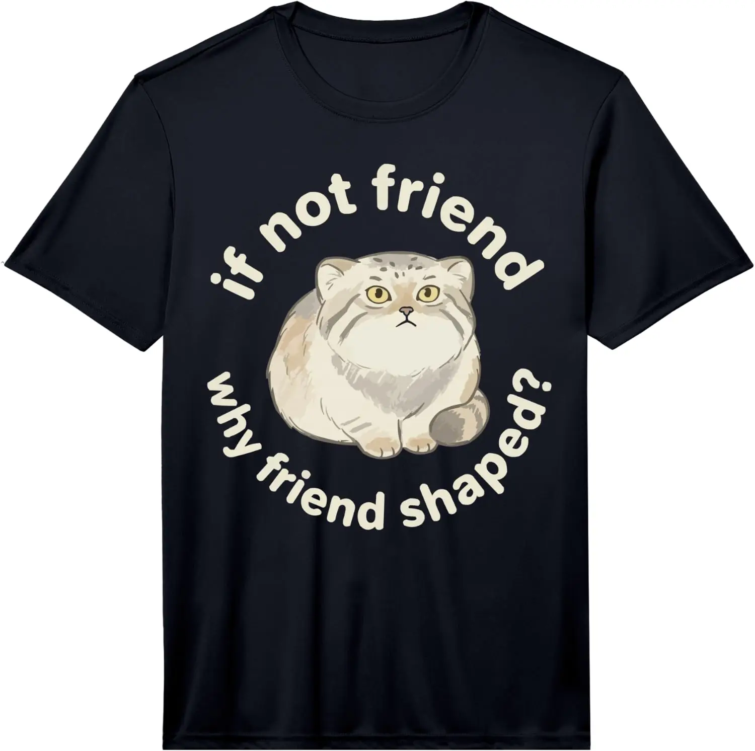 Mens Pallas Lover Kitten Meow Wild Cat Manul Performance T-Shirt 100% Cotton Trendy Y2K Short-Sleeve Tee – Soft, Quick-Drying, &