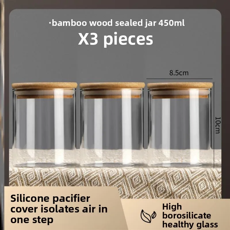 

Выдвижная стеклянная бутылка с крышкой Банка для хранения чая Nordic Sle Кухонный контейнер для хранения Sed для коммерческого использования