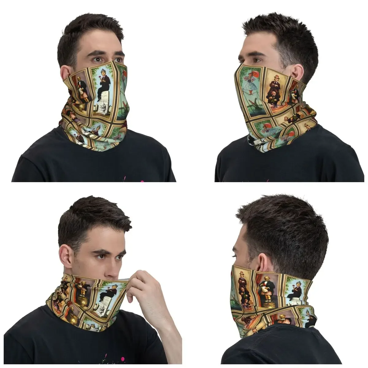 Haunted Mansion Stretching Bandana Neck Gaiter UV Protection Face Scarf Cover Men Women Headwear Tube Balaclava