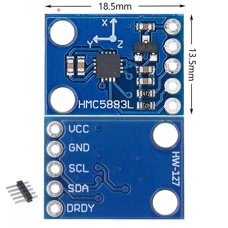 1~100Pcs GY-273 QMC5883L Digital Compass Electronic Compass Module Three Axis Magnetic Field Sensor for Smartphone