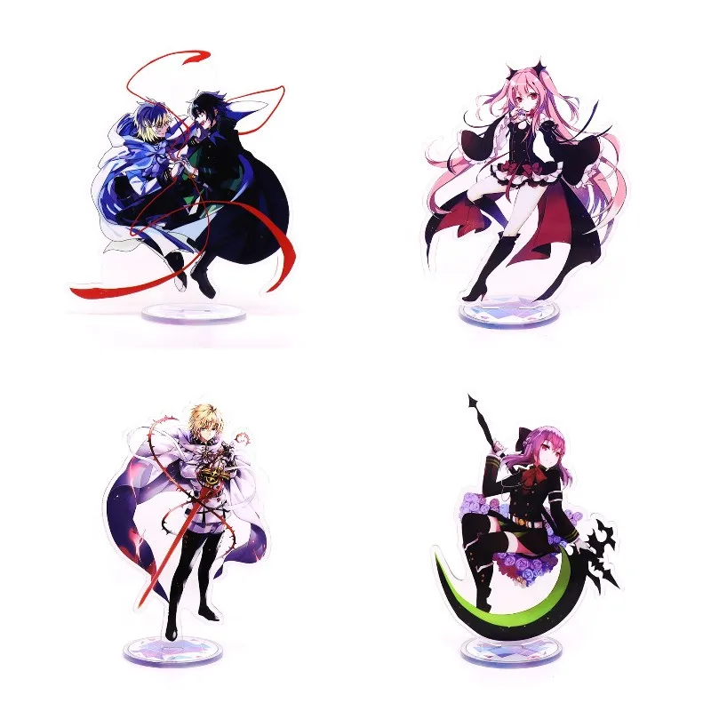 

Seraph of the End Anime Figures Krul Tepes Mikaela Hyakuya Cosplay Acrylic Standing Sign Yuichiro Hyakuya Model Desk Decor Prop