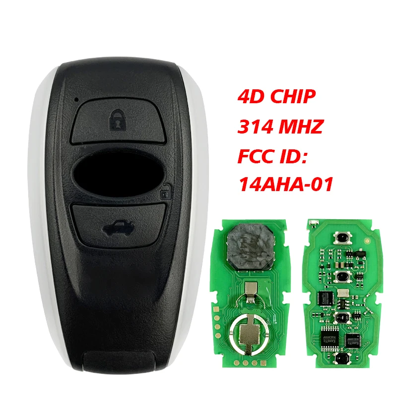 CN034010 Remote Key for Subaru BRZ l-egacy Impreza-XV Forester Auto Smart Card Keyless go 4D Chip 314.3mhz 14AHA-01 281451-5801