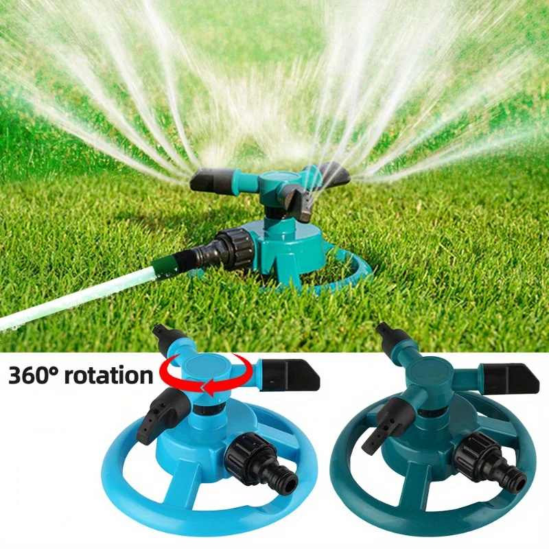 1PC 360 Degree Automatic Rotating Garden Lawn Water Sprinklers System Quick CouplingLawnRotatingNozzleGarden Irrigation Supplies