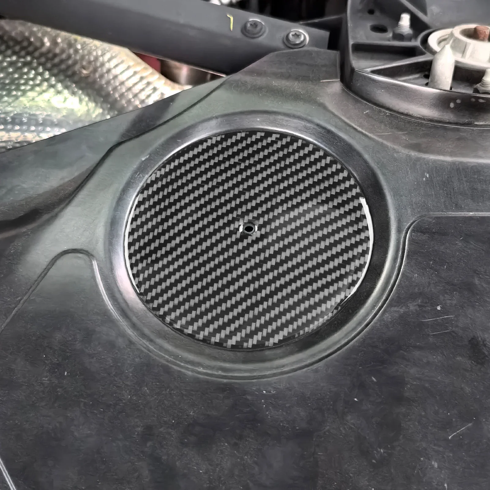 Car Accessories Carbon Fiber Engine Compartment Side Panel Exterior Cover Sticker For Chevrolet Corvette C8 Z51 Z06 2020-2025