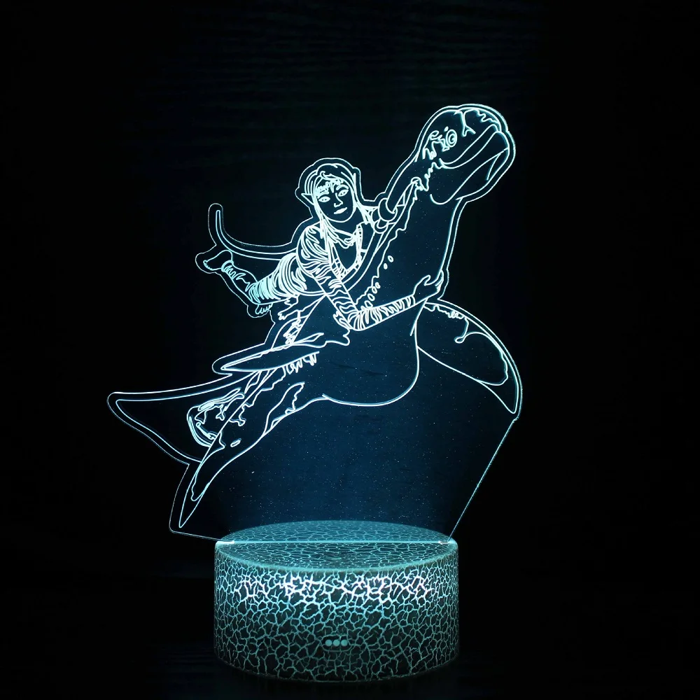 Avatar 3D acrylic night light 16 color color color changing night light with remote control dimmable LED light as a gift for fan