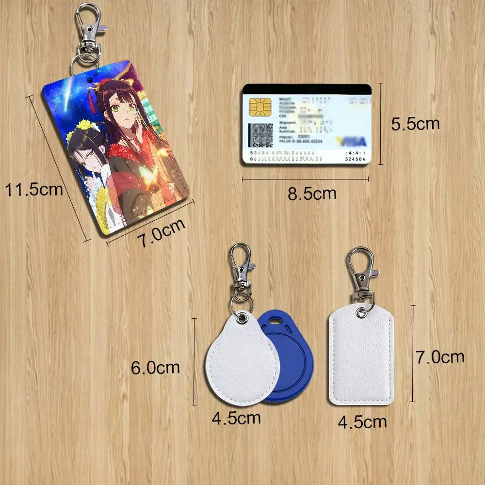 Keigetsu Shu Crown Princess Reirin Gyokuren Card Holder Keychain Key Ring Door Lock Access Protective Case For Security Gift