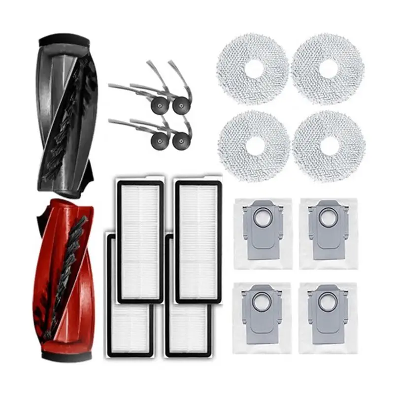 AEE2-For Roborock Qrevo Curve/P20 Pro Robot Vacuum Cleaner Main Side Brush Hepa Filter Mop Cloth Dust Bags Accessoies