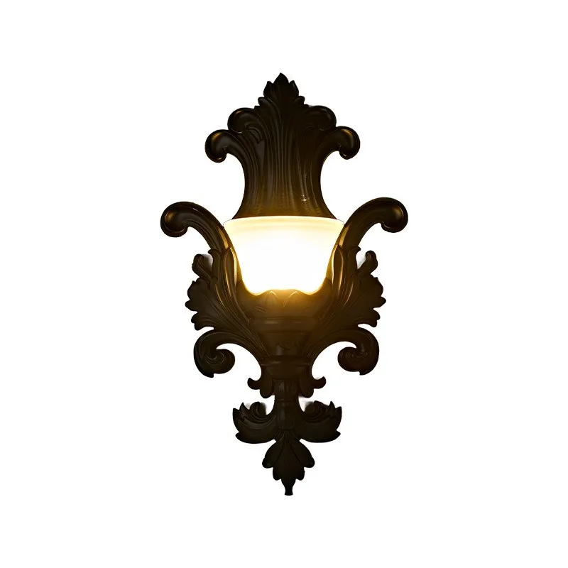 

Modern simple country French retro old resin wall lamp living room dining room bedroom background wall decorative lamp