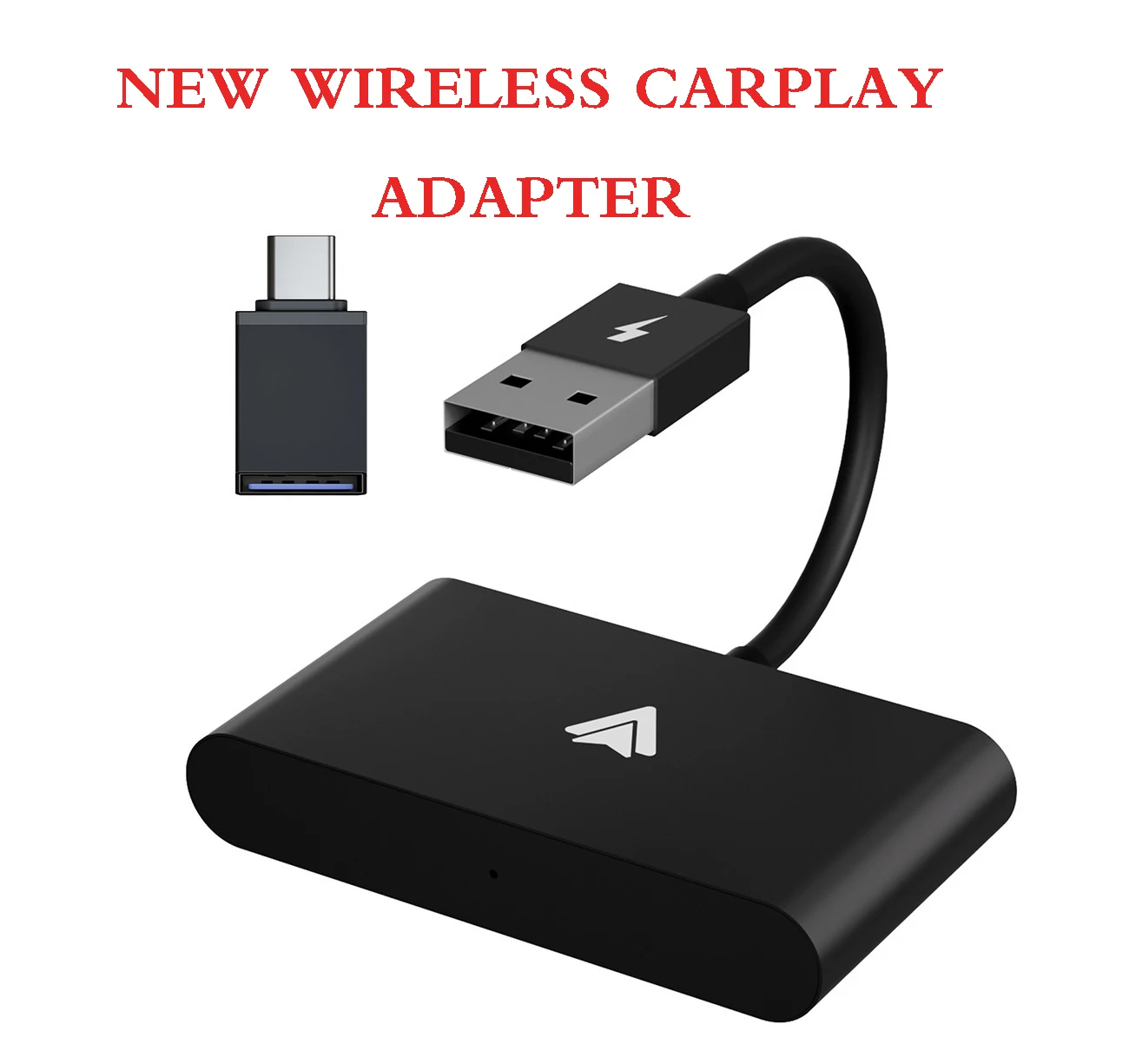 

Newly Wireless CarPlay Adapter For Android/Apple Wired To Wireless Carplay Dongle Plug And Play USB Connection Auto Car Adapter