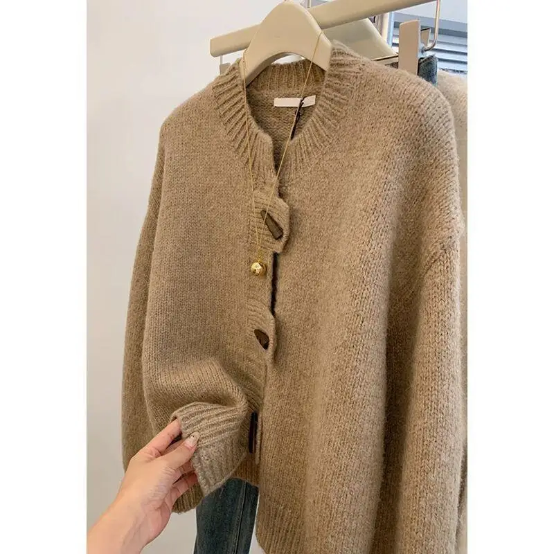 Versatile Hallyu Sweet Street Style New Korea Cute Daily Cardigan for Women Leisure Exquisite Outdoor Version Retr Light Luxury