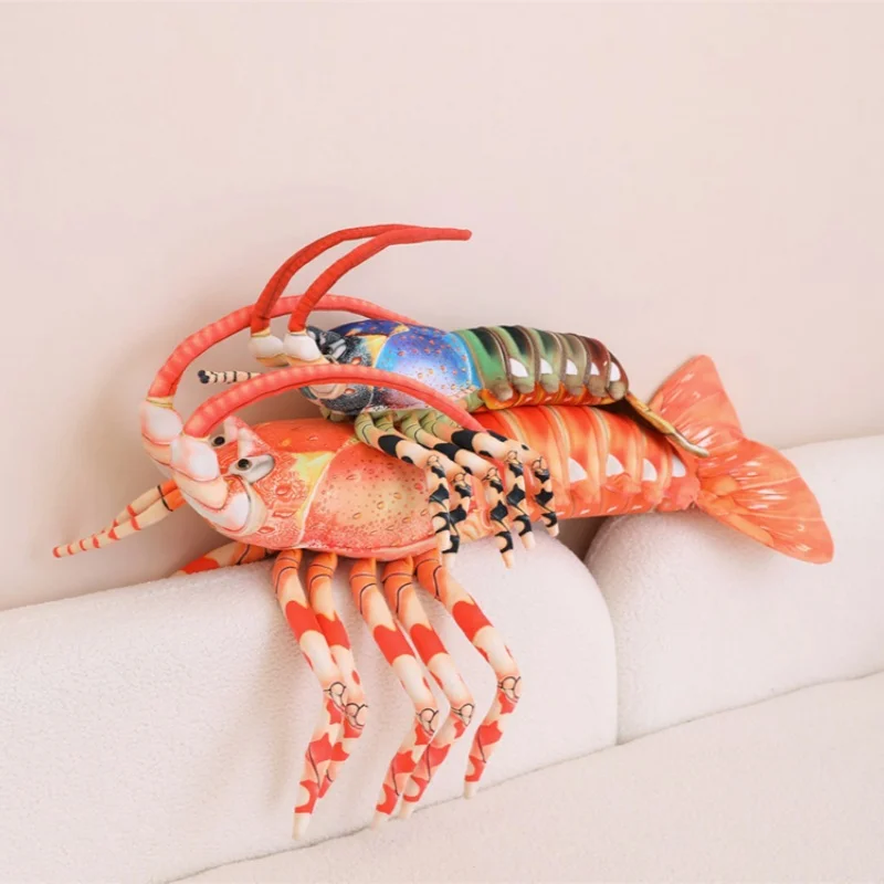Imitazione Aragosta australiana Giocattoli di peluche Bambole di peluche di cartone animato Ragazze Ragazzi Regalo di compleanno Peluche Giocattoli divertenti Bambole di peluche